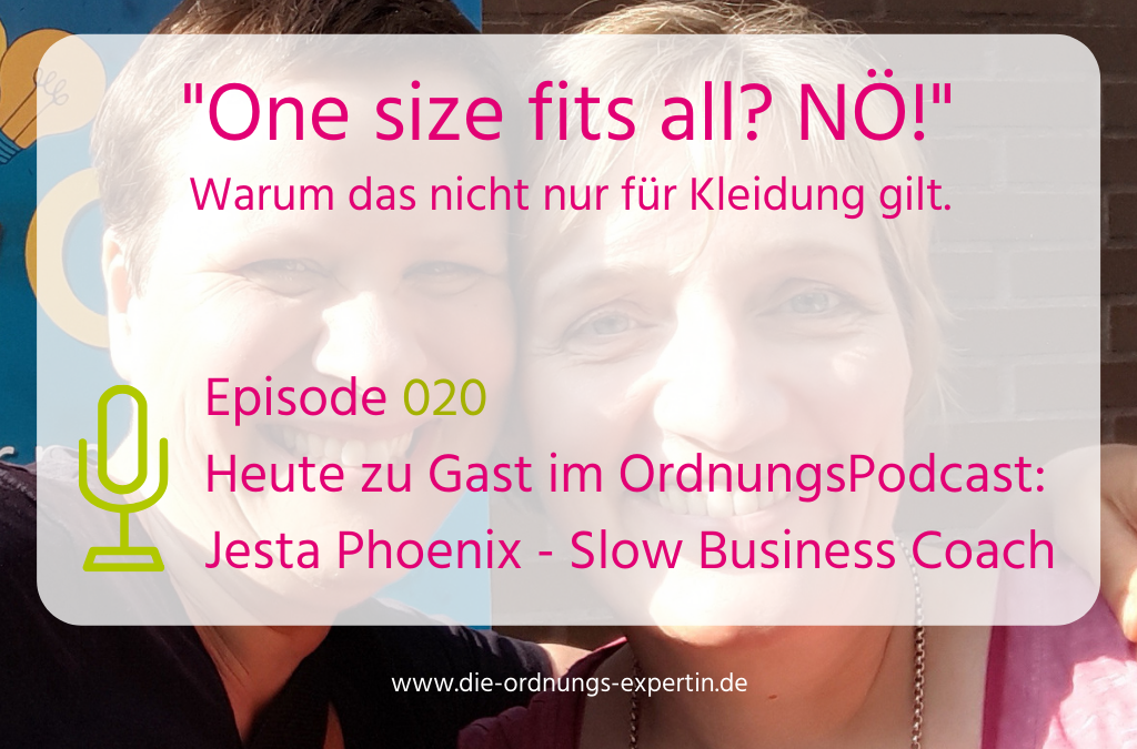 020 – One size fits all? Nö! Gilt nicht nur für Kleidung.