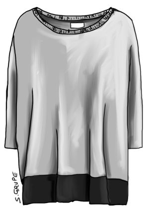 Dieser lässige Strickpullover in Grafik-Design stammt vom dänischen Label Noa Noa - mit einem Klick zum Orignal.