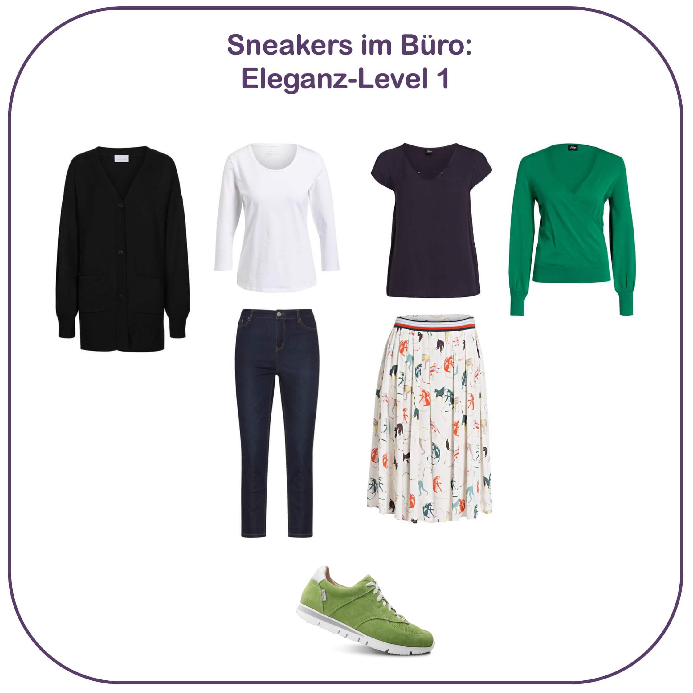 Sneakers im Büro - Eleganz-Level 1