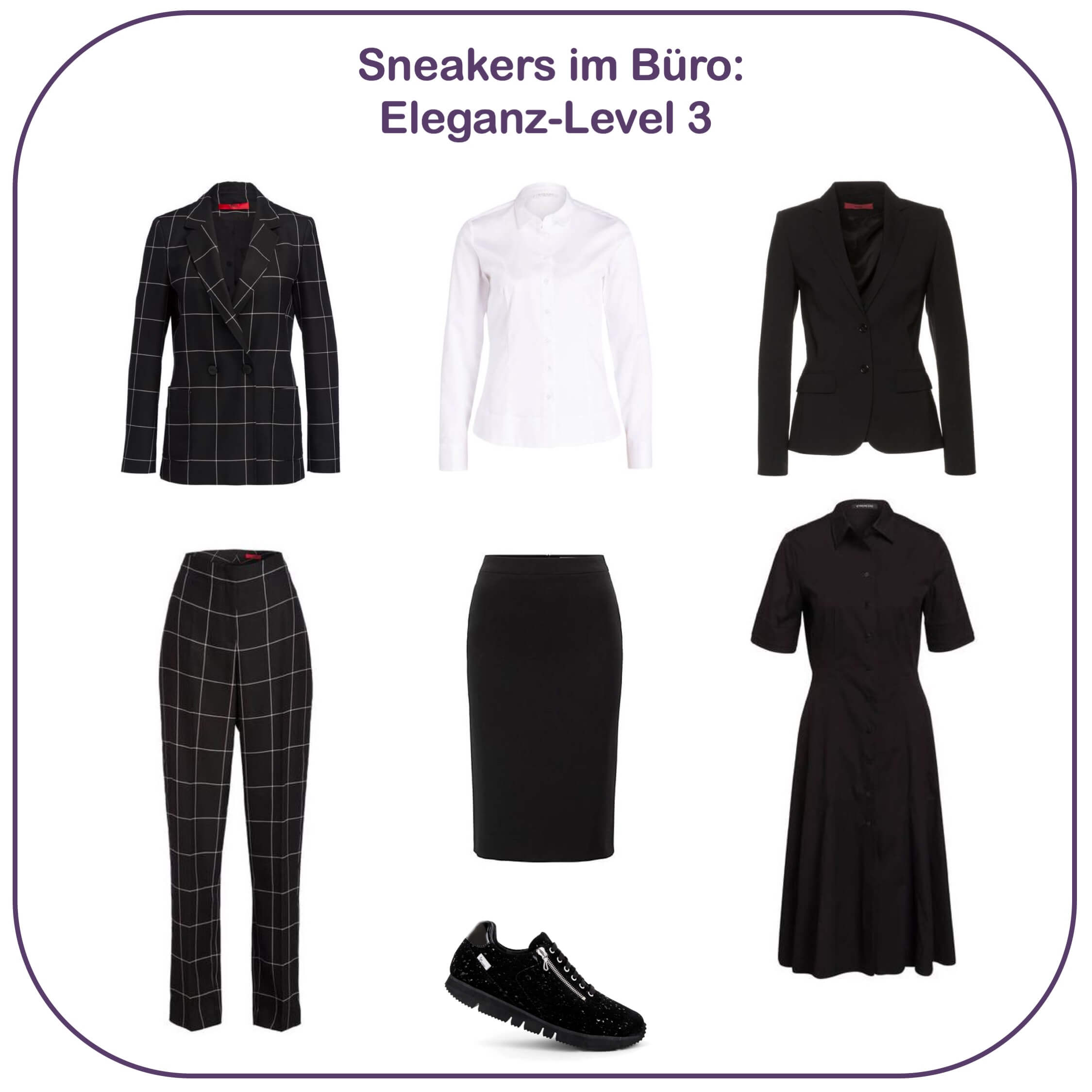 Sneakers im Büro - Eleganz-Level 3