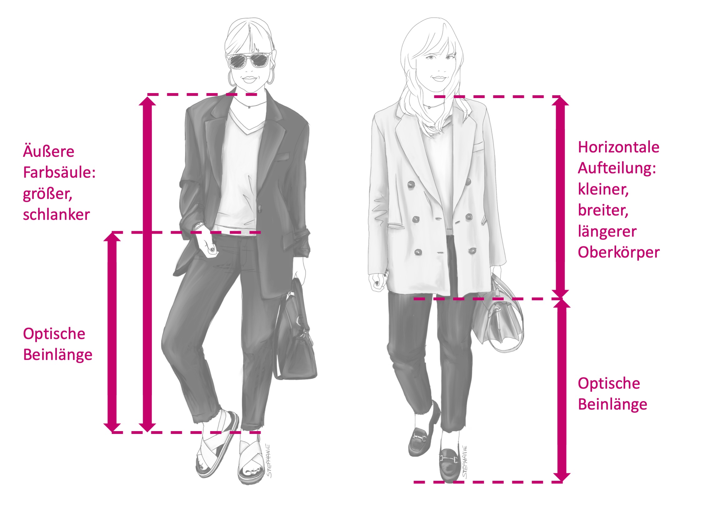 Oversize-Blazer an der H-Figur