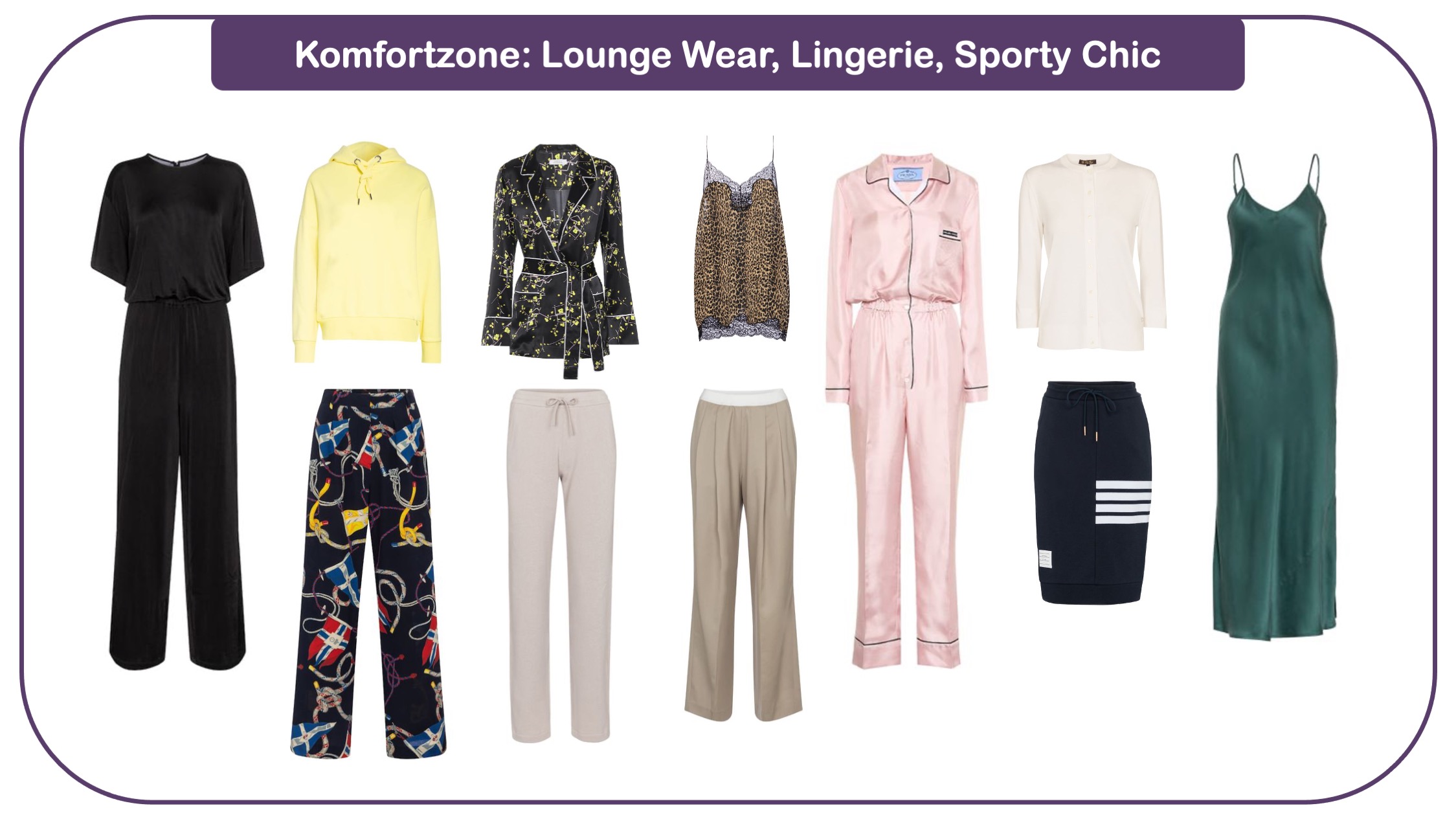Modetrends für Frauen 40 plus - Lounge Wear, Lingerie-Look, Sporty Chic