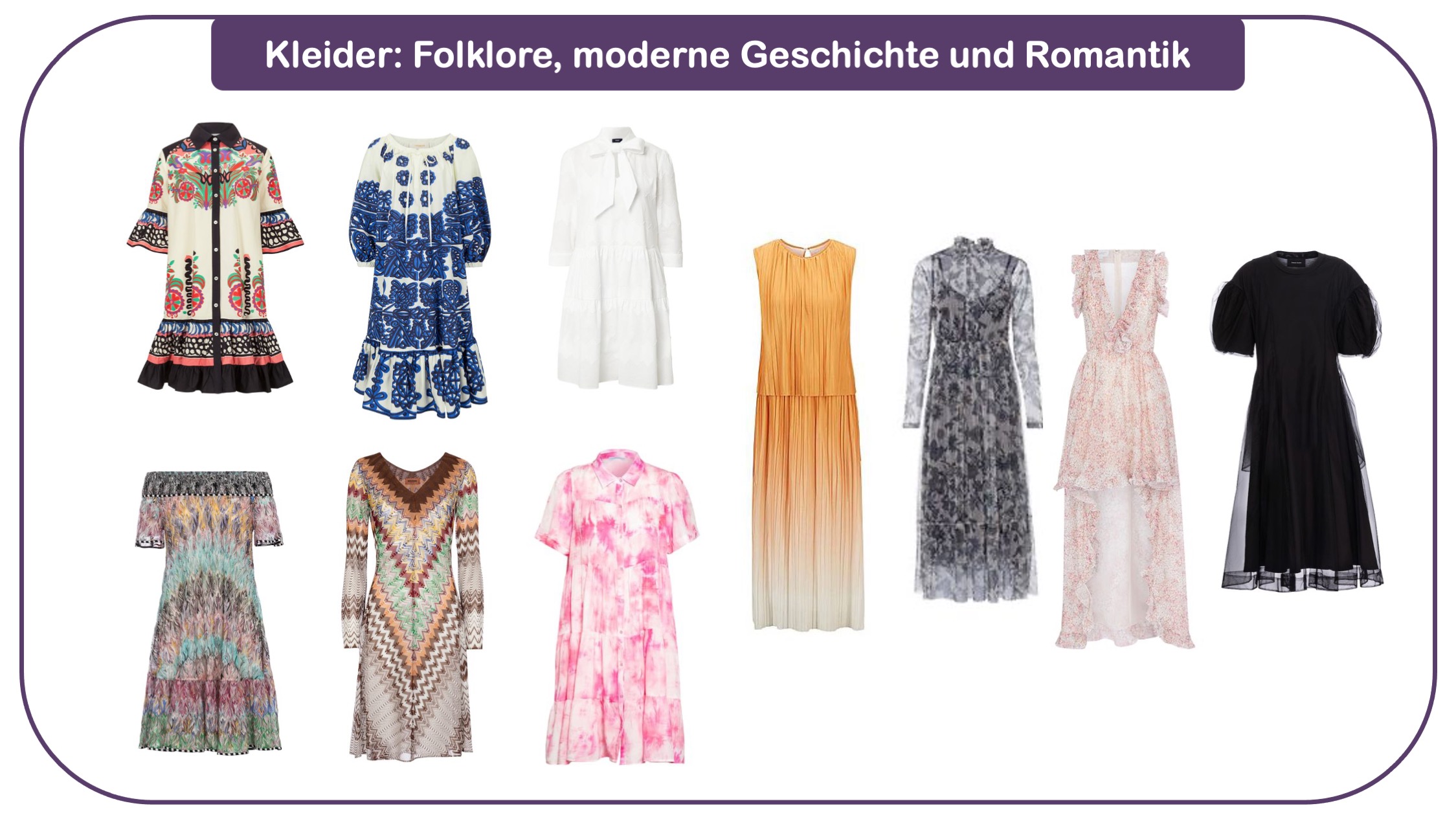 Modetrends für Frauen 40 plus - Folklore-Kleider und romantische Kleider