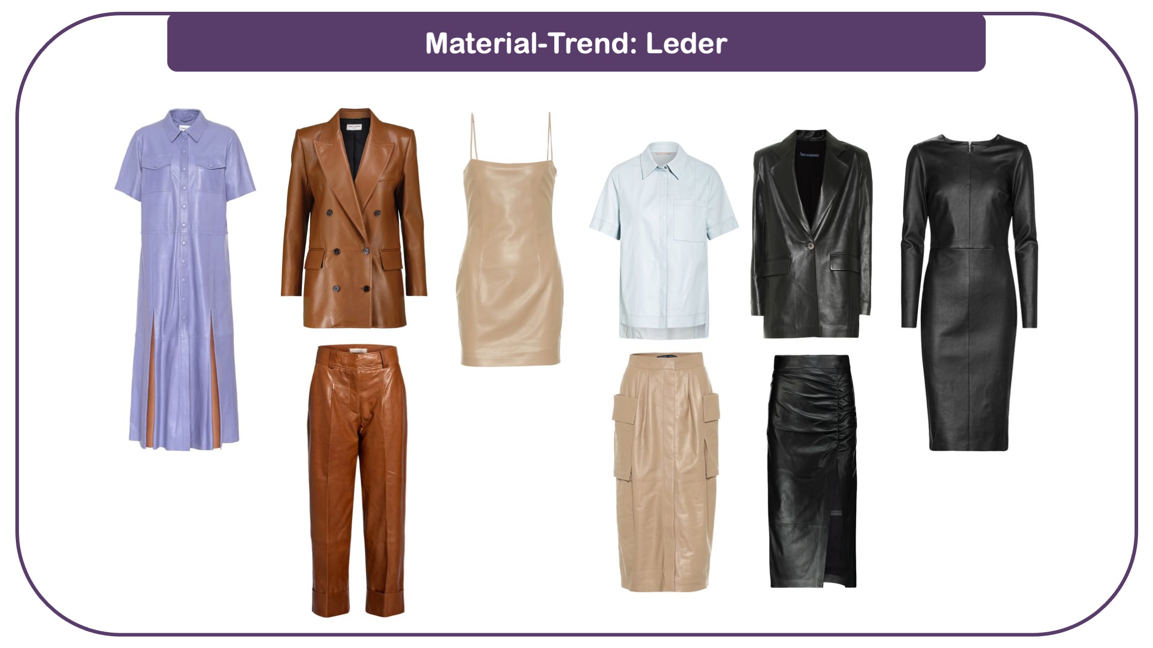 Modetrends für Frauen 40 plus - Trendmaterial Leder