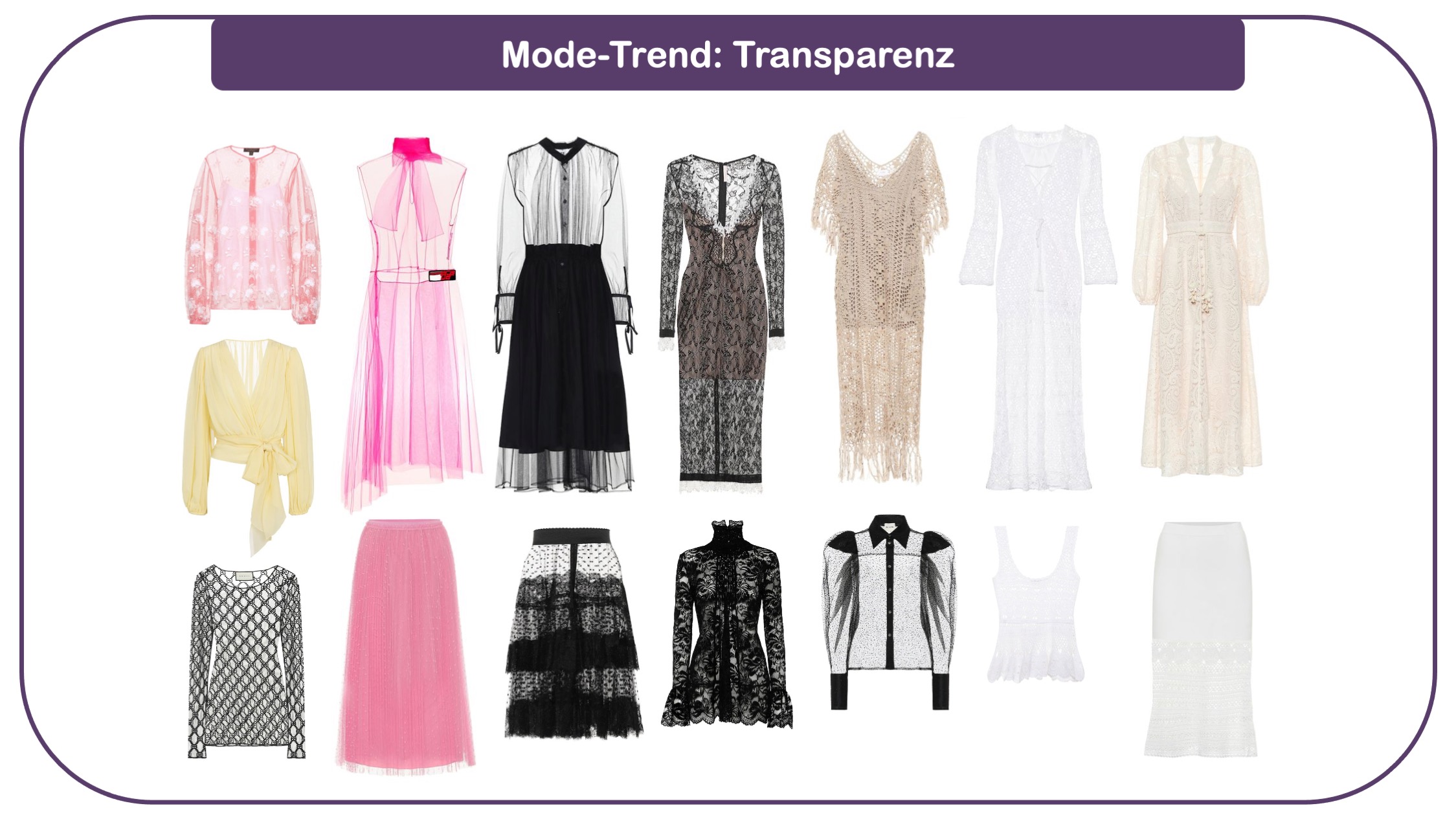 Modetrends für Frauen 40 plus - Transparente Stoffe