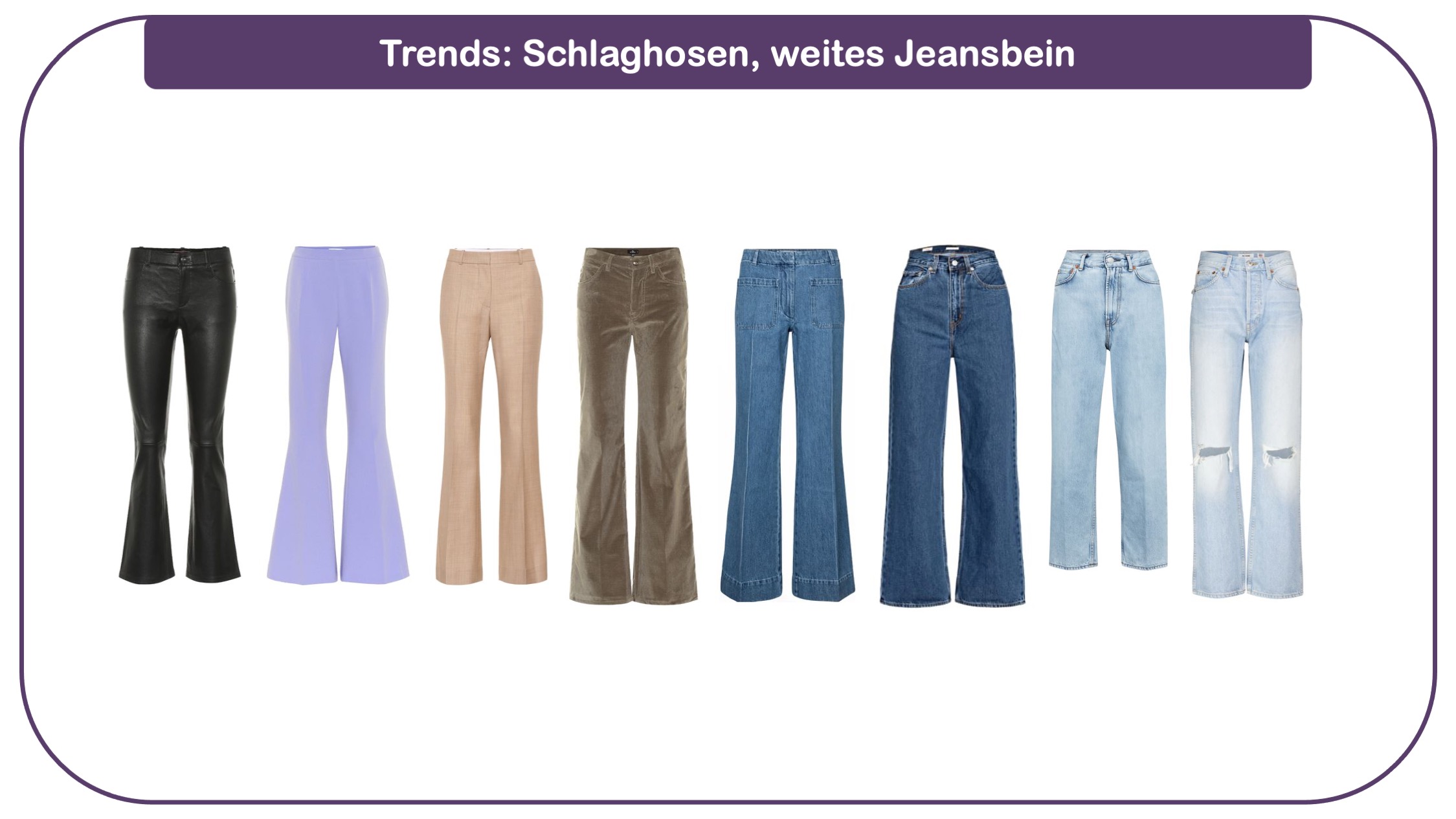 Modetrends für Frauen 40 plus - Schlaghosen und Jeans