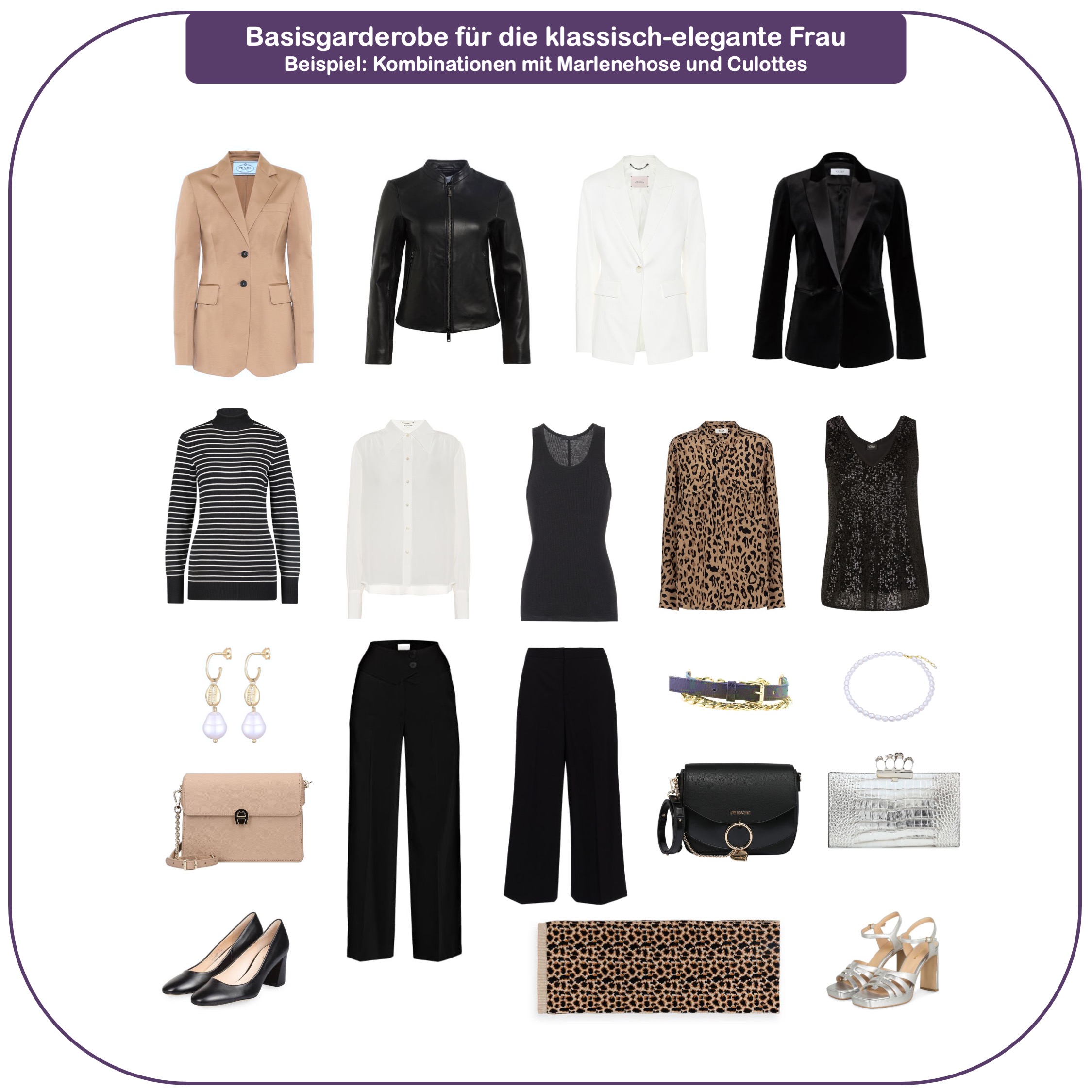Basisgarderobe für die klassich-elegante frau ab 40 - Basic Marlenehose
