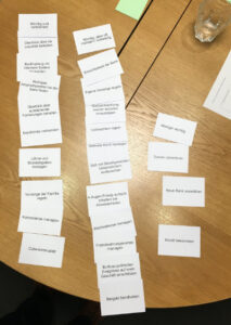 Cardsorting mit Jobs-to-be-done