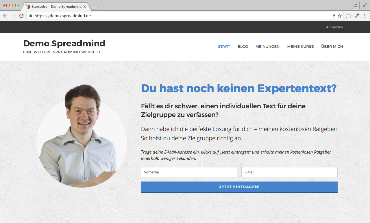 Klare Expertenpositionierung über einen Expertentext