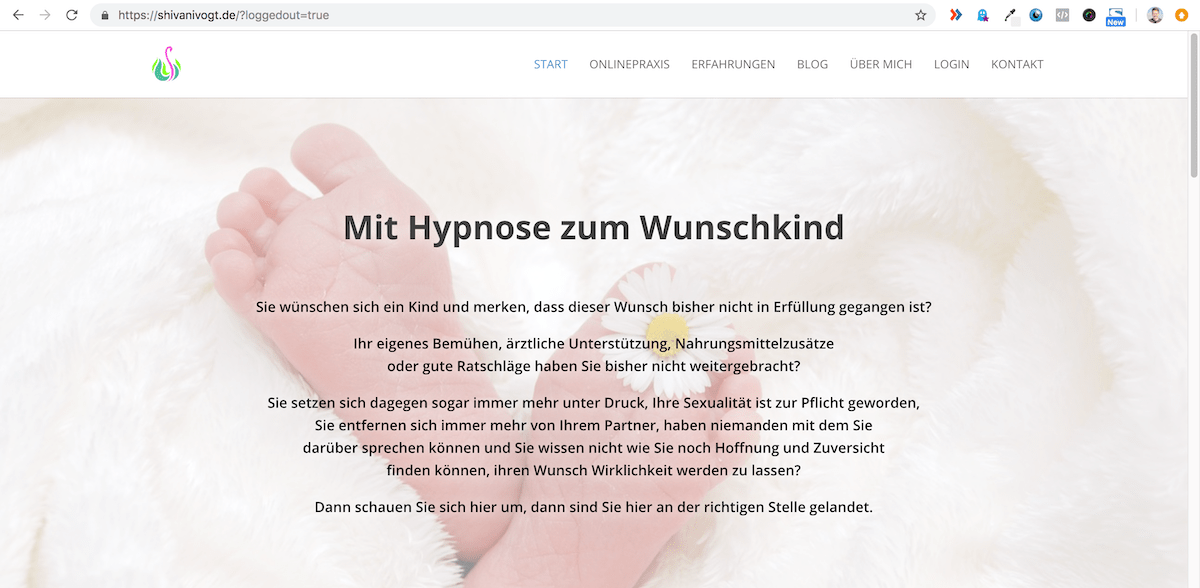 Webseite Gesundheitsexperte