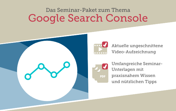 Seminar-Paket: Google Search Console Kompakttraining