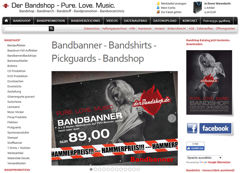 Braucht eine Live-Band Merchandising?