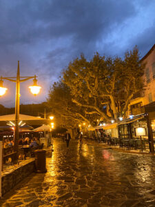 Frankreich, Collioure, goldene Stimmung