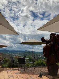 Reutlingen, Blick von der Terrasse Achalm Restaurant