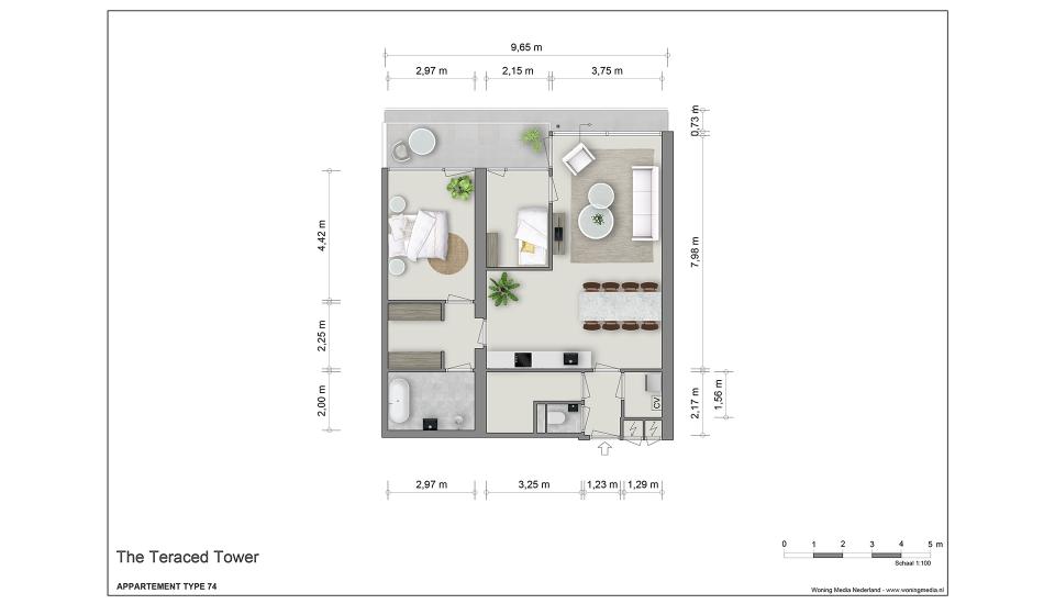 Three room apartment