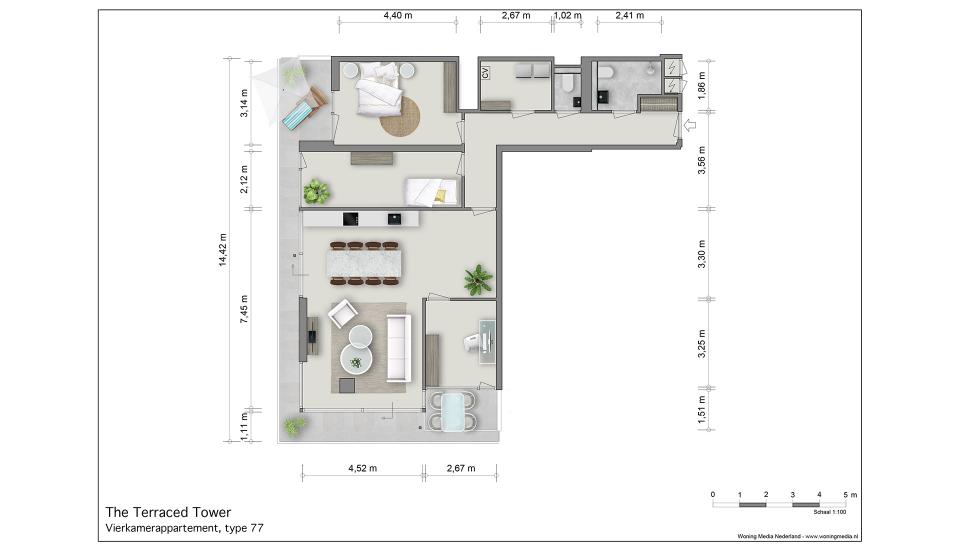 Four room apartment