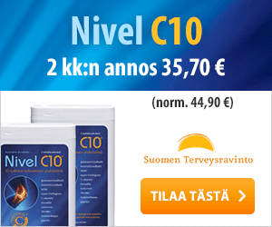 Nivel C10 yhdistelmävalmiste nivelille – 2kk annos nyt alehintaan