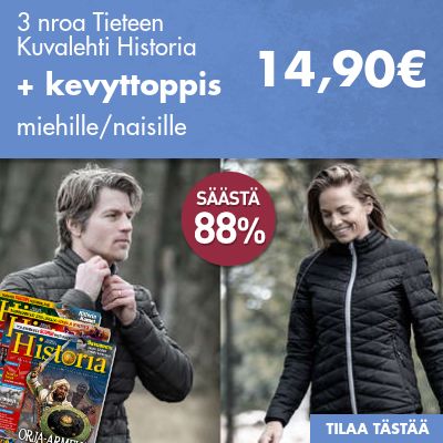 Tieteen Kuvalehti Historia -lehti + N’arctic-kevyttoppis