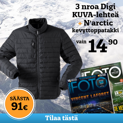 Digi KUVA -lehti + N’arctic-kevyttoppis miehille