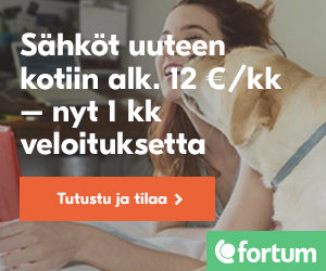Fortum Vakio – Sähköt 12€/kk esim. alle 45m2 asuntoihin