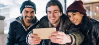 mobiltelefon med bedste selfie kamera
