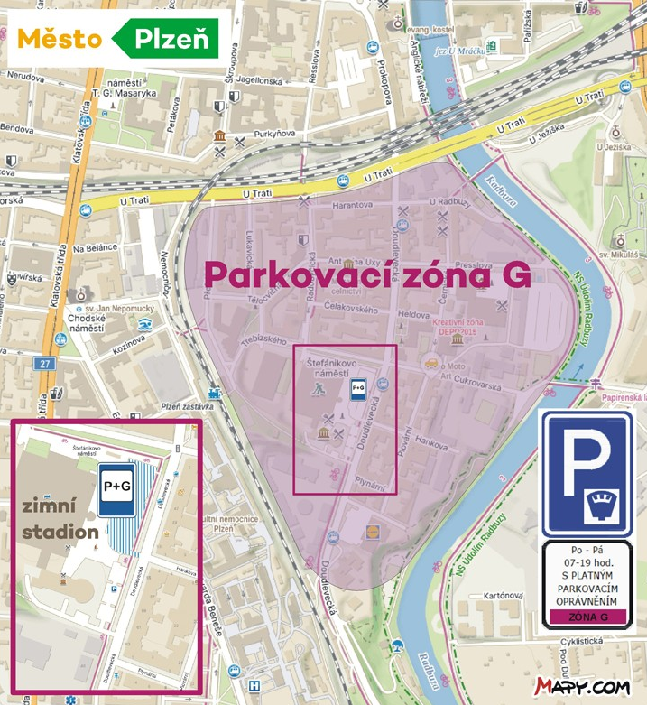 Oblast nové parkovací zóny G