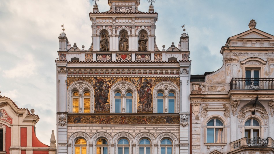 Alšova sgrafita Plzeň