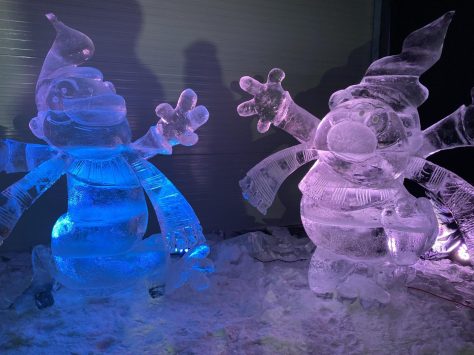 Ledové sochy v Depo Moto Art