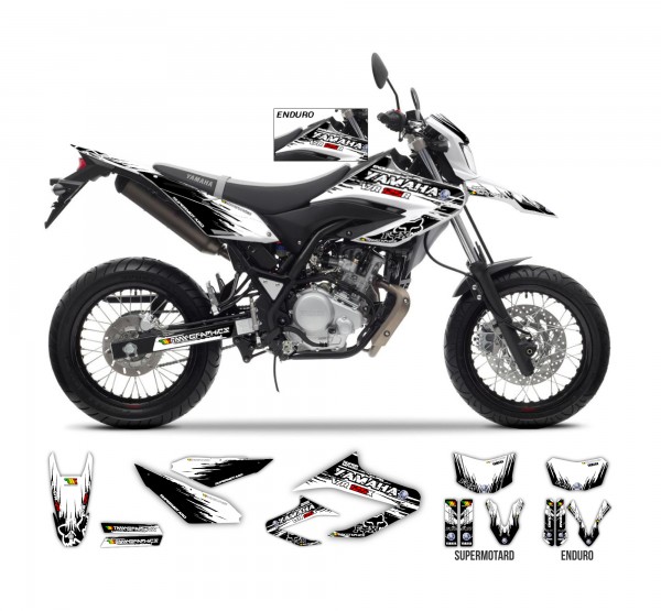 YAMAHA WR 125 R/X Burnout Graphics Series TMX Graphics