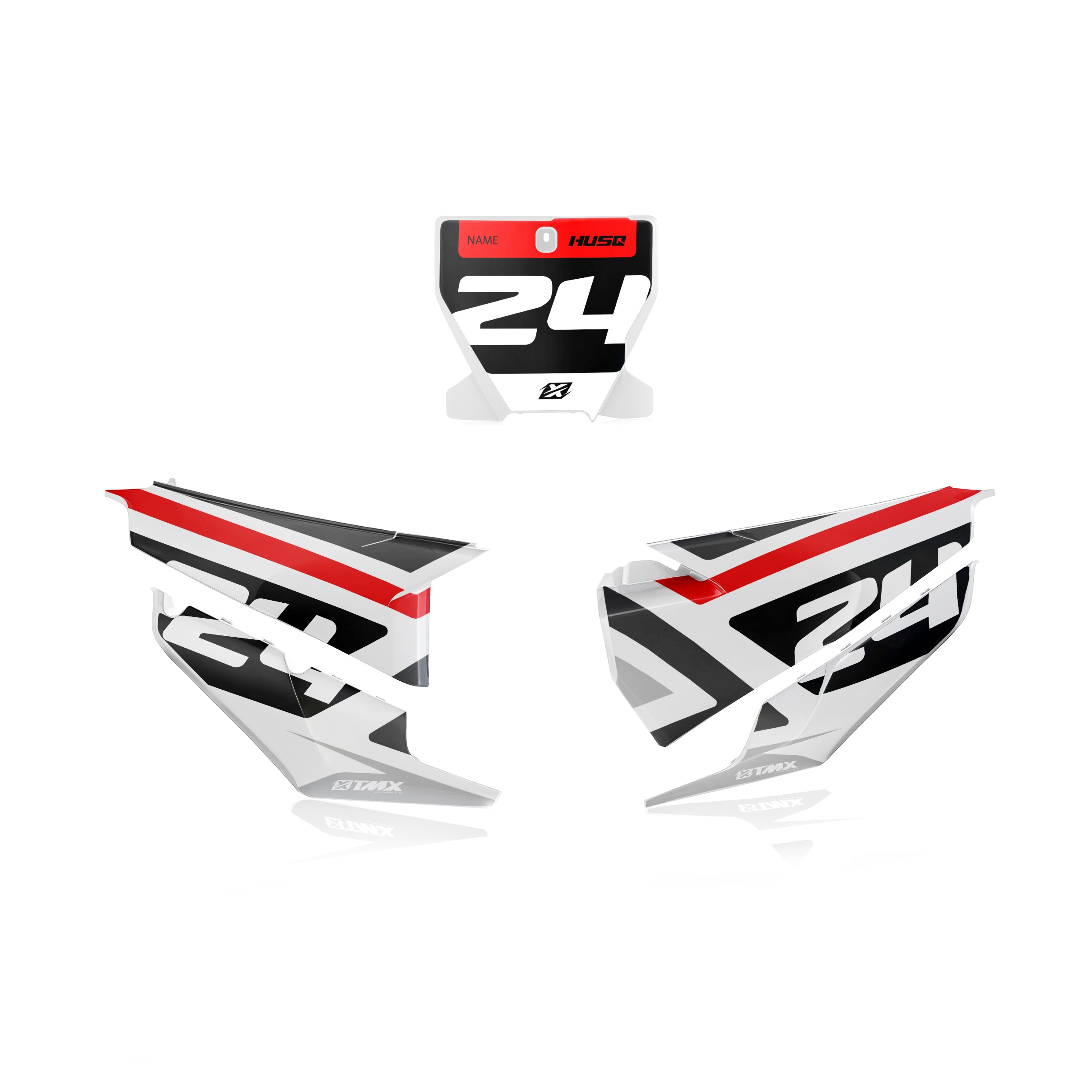 Husqvarna Number Plates Graphics Control Series TMX Graphics