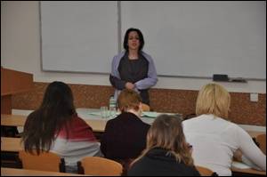 Візит до УКУ Президента Української медико-правової асоціації Радмили Гревцової