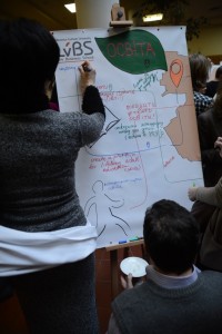 Учасники майстер-класу пропонують свої ідеї щодо створення попиту у Львові