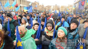 Студенти УКУ не полишають #євромайдан у Києві.