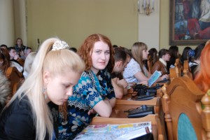 Вже традиційним для учасників акції стала зустріч з міським головою Львова Андрієм Садовим. У Великій сесійній залі Львівської міської ради