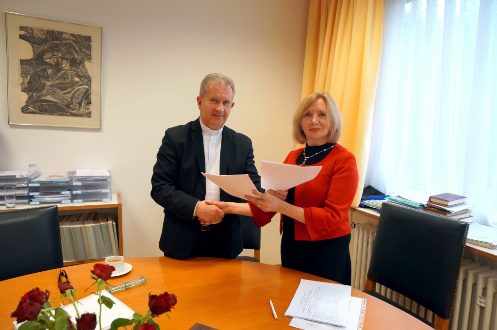 o. Bohdan Ptach and prof. Yaroslava Melnyk