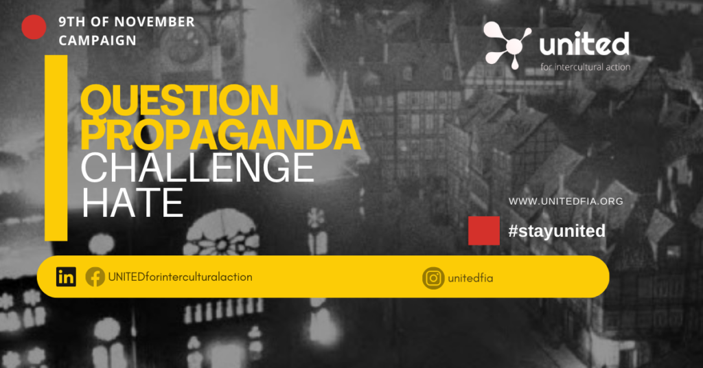 9th of november campaign question propaganda challenge hate