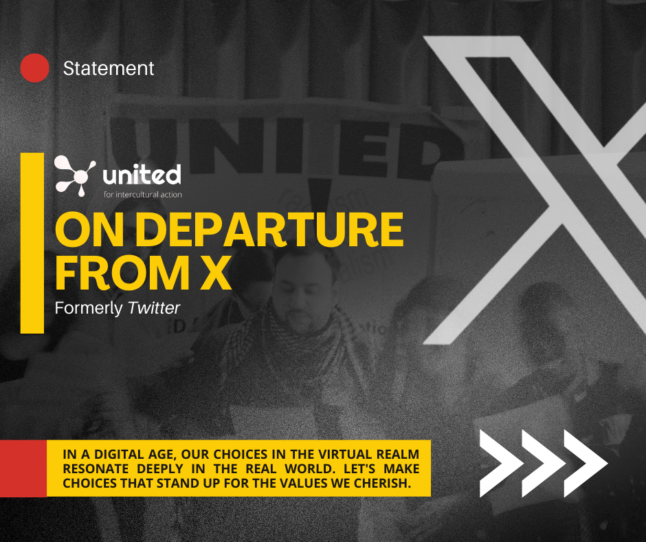 Statement on departure from X/Twitter