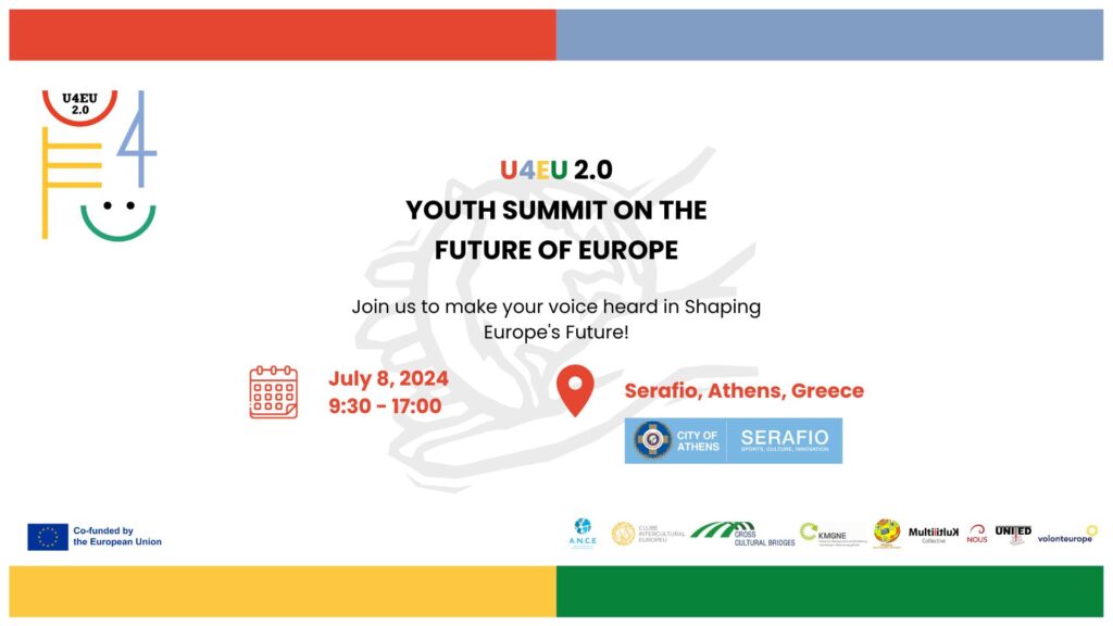 Youth Summit for the future of Europe event July 8th 2024