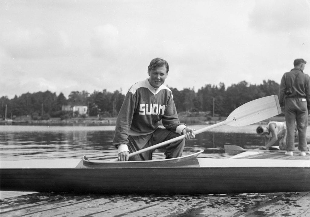 Sylvi Saimo Sylvi Saimo Helsingin olympialaisissa 1952