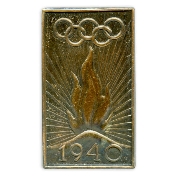 helsinki-1940_Olympic pin 3 Helsinki Olympic Games 1940 Olympic pin The Sports Museum of Finland