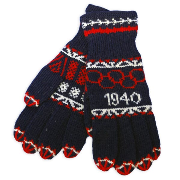 helsinki-1940_Woollen gloves Helsinki Olympic Games 1940 Woollen gloves The Sports Museum of Finland