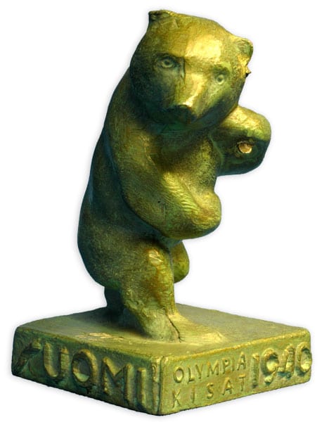 helsinki-1940_Bear sculpture Helsinki Olympic Games 1940 Bear sculpture The Sports Museum of Finland