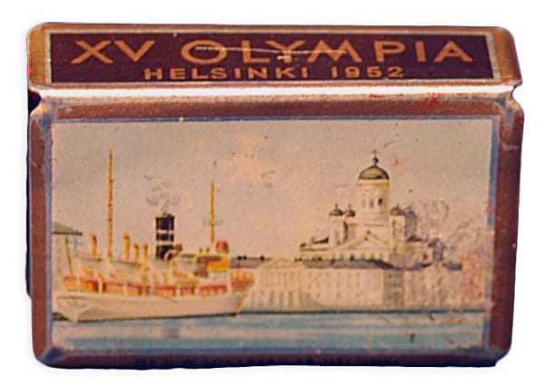 helsinki-1952-matchbox cover Helsinki Olympic Games 1952 Matchbox cover The Sports Museum of Finland