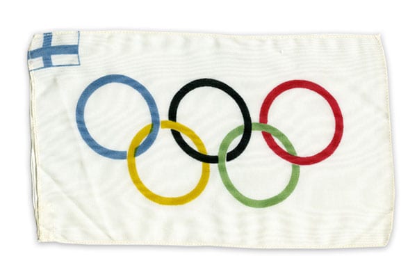 helsinki-1952_table flag 1 Helsinki Olympic Games 1952 Table flag The Sports Museum of Finland