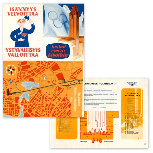 helsinki-1952_Olympic brochure Helsinki Olympic Games 1952 Olympic brochure The Sports Museum of Finland