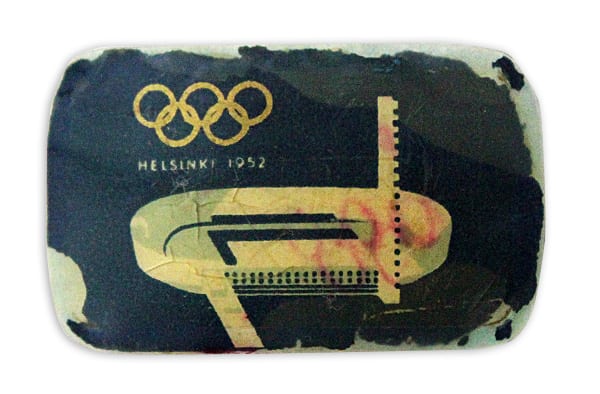 helsinki-1952_Belt buckle decoration Helsinki Olympic Games 1952 Belt buckle decoration The Sports Museum of Finland