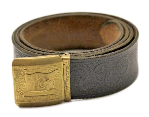 helsinki-1952_Olympic belt Helsinki Olympic Games 1952 Olympic belt The Sports Museum of Finland