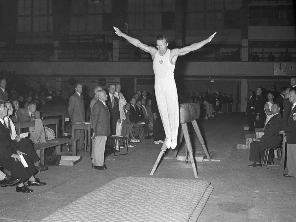The gymnast Viktor Chukarin The gymnast Viktor Chukarin