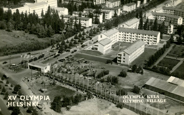 helsinki-1952_Postcard (Olympic Village at Käpylä)