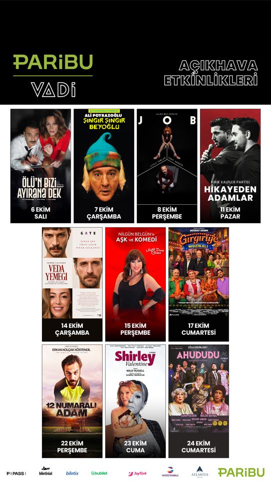 Paribu Vadi Açıkhava Ekim Programı
